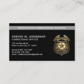 Aangepaste Correctie Officier Handhaving QR Code Visitekaartje (Voorkant)