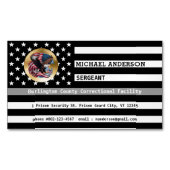 Aangepaste Correcties Officer Dunne Grijze Lijn Vl Magnetisch Visitekaartje (Voorkant)