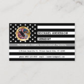 Aangepaste Correcties Officer Dunne Grijze Lijn Vl Visitekaartje (Voorkant)