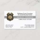 Aangepaste correctionele officier Gevangeniswacht  Visitekaartje (Voorkant)