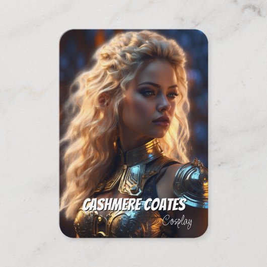 Aangepaste Coscards | Minimalistische Cosplay Trad Visitekaartje (Voorkant)