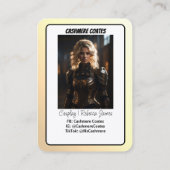Aangepaste Coscards | Minimalistische Cosplay Trad Visitekaartje (Achterkant)