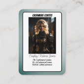 Aangepaste Coscards | Minimalistische Cosplay Trad Visitekaartje (Achterkant)