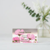 Aangepaste Cosmos Tuin Bloemen Bloemen Bloemen Visitekaartje (Staand voorkant)