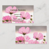 Aangepaste Cosmos Tuin Bloemen Bloemen Bloemen Visitekaartje (Voorkant / Achterkant)