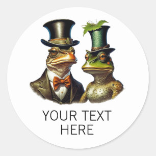 Aangepaste Cottagecore Grappige Victoriaanse Kikke Ronde Sticker