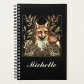 Aangepaste Cottcore Fox Planner (Voorkant)