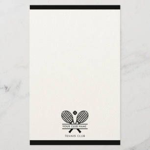 Aangepaste Country Club Naam Tennis Team Kantoor Briefpapier