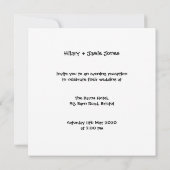 Aangepaste country Wedding Tractor Evitation Kaart (Achterkant)