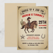Aangepaste Cowboy Country Wild West Verjaardagsfee Kaart (Voorkant / Achterkant)