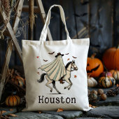 Aangepaste Cowboy Cowgirl Ghost Trick or treat Sno Tote Bag