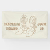 Aangepaste Cowboy laarzen banner (Horizontaal)