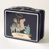 Aangepaste Cowboy Metal Lunch Box (Voorkant)