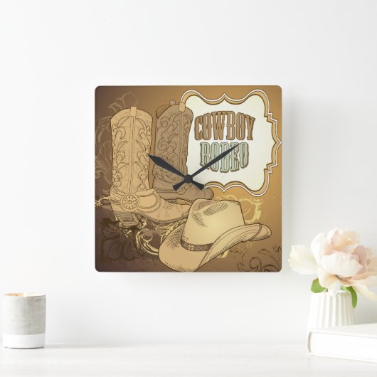 Aangepaste Cowboy Rodeo Wall klok (Huis)