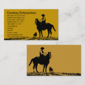 Aangepaste cowboy-Visitekaartjes - Aanpassen voor Visitekaartje (Voorkant / Achterkant)