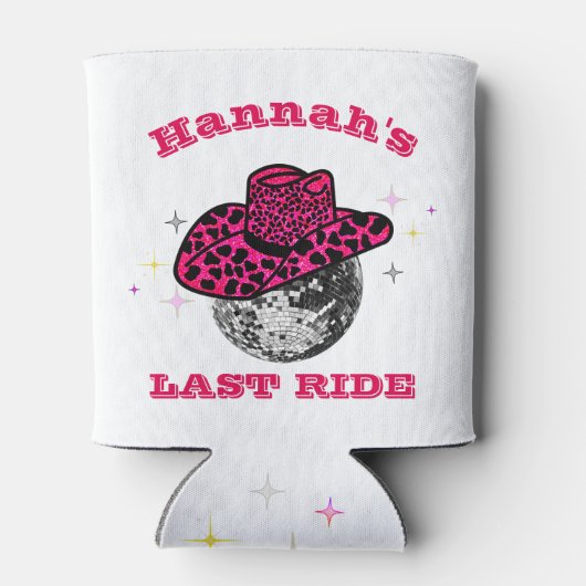 Aangepaste Cowgirl Bachelorette Party Blikjeskoeler (Achterkant)