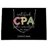 Aangepaste CPA Certified Public Accountant Groot Cadeauzakje (Voorkant)