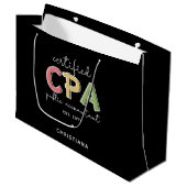 Aangepaste CPA Certified Public Accountant Groot Cadeauzakje (Voorkant Gekanteld)