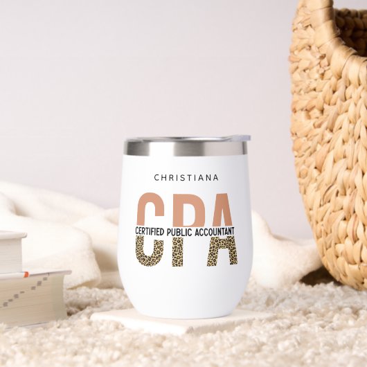 Aangepaste CPA Certified Public Accountant Leopard (Woonkamer)