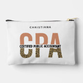 Aangepaste CPA Certified Public Accountant Leopard Etui (Achterkant)
