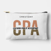 Aangepaste CPA Certified Public Accountant Leopard Etui (Voorkant)
