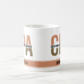 Aangepaste CPA Certified Public Accountant Leopard Koffiemok (Center)