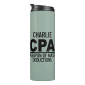 Aangepaste CPA-naam en kleurtumbler Thermosbeker (Geroteerd rechts)