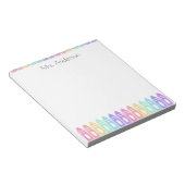 Aangepaste Crayon Kindergarten Teacher-laptop Notitieblok (Schuin)