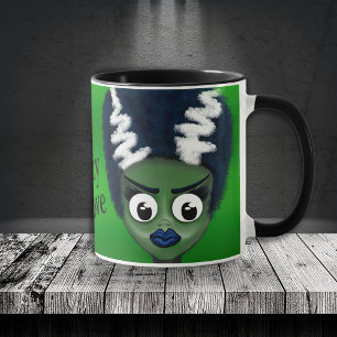 Aangepaste Crazy in Love Bride van Frankenstein Mo Koffiemok