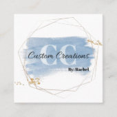 Aangepaste creaties door Rachel Vierkante Visitekaartje (Voorkant)