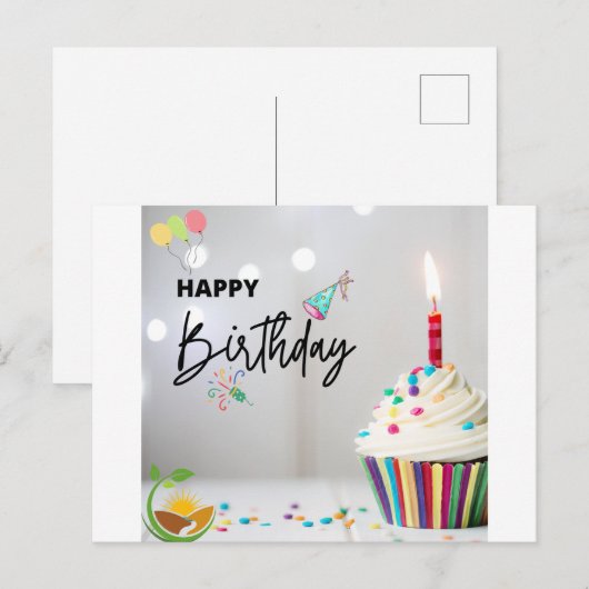 Aangepaste creaties: gepersonaliseerde verjaardags uitnodiging briefkaart (Voorkant / Achterkant)