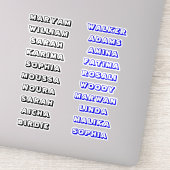 Aangepaste creatieve 3D naamstickers voor jongens Sticker