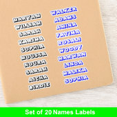 Aangepaste creatieve 3D naamstickers voor jongens Sticker