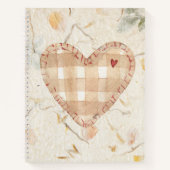 Aangepaste creatieve plakboek Kraft papier Hart Notitieboek (Voorkant)