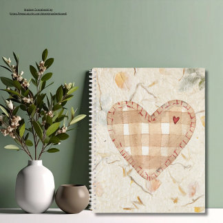 Aangepaste creatieve plakboek Kraft papier Hart Notitieboek