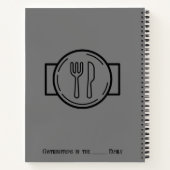 Aangepaste creatieve spiraal gebonden recept boek (Achterkant)