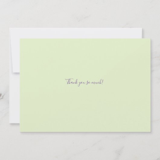 Aangepaste creditcard bedankkaart (Achterkant)