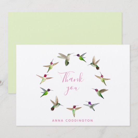 Aangepaste creditcard bedankkaart (Voorkant / Achterkant)