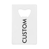 Aangepaste creditcard flesopening lege Sjabloon Creditkaart Flessenopener (Voorkant)