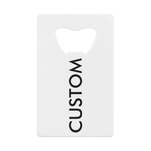 Aangepaste creditcard flesopening lege Sjabloon Creditkaart Flessenopener (Voorkant)