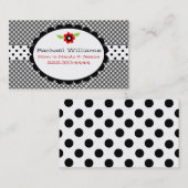 Aangepaste creditcard voor zwart-wit contactkaartje (Voorkant / Achterkant)