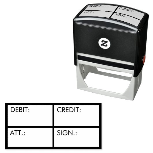 Aangepaste creditering voor zakelijke administrati  zelfinktende stempel (In situ)