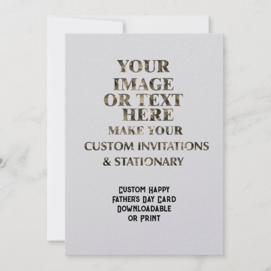 Aangepaste Creëer gepersonaliseerde Vaderdag Kaart (Voorkant)