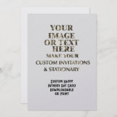 Aangepaste Creëer gepersonaliseerde Vaderdag Kaart (Voorkant / Achterkant)