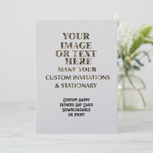Aangepaste Creëer gepersonaliseerde Vaderdag Kaart (Staand voorkant)
