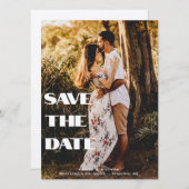 Aangepaste Creëer Modern Elegant gepersonaliseerde Save The Date (Voorkant / Achterkant)