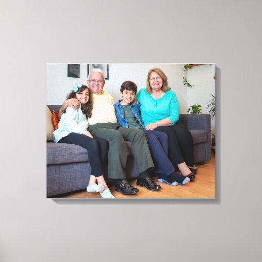 Aangepaste Creëer persoonlijke familiefoto Canvas Afdruk (Voorkant)