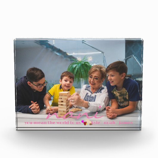 Aangepaste Creëer persoonlijke foto blokcode (Voorkant)