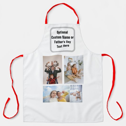 Aangepaste Creëer persoonlijke vader #FATHERSDAY F Schort (Voorkant)