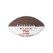 Aangepaste Creëer Uw eigen aangepaste DIY-Sjabloon American Football (Voorkant)